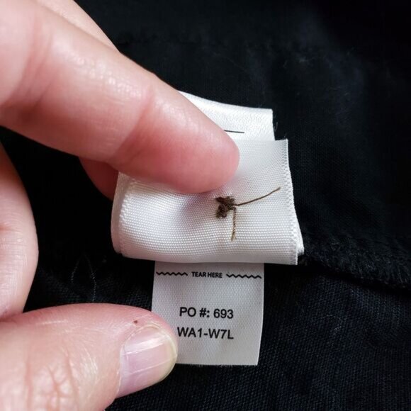 Pact Women's Wrap Skirt Linen-Blend XXL Black Midi Natural Organic Minimalist - Picture 12 of 12